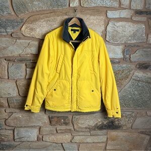Vintage Tommy Hilfiger Men's Bright Yellow Sailing Jacket